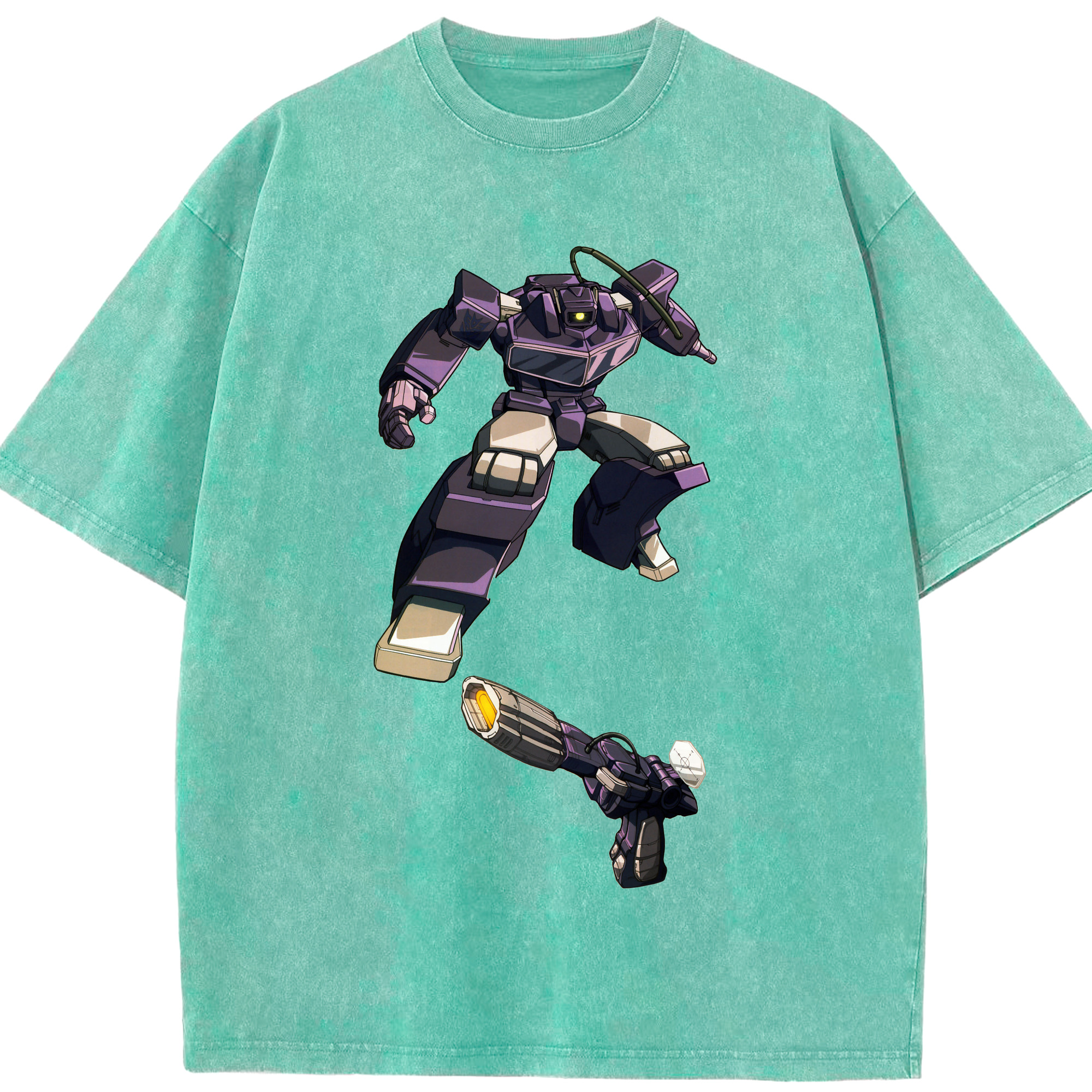 （画像用）  綿100% ヴィンテージ風 半袖Tシャツ（フロントプリント）